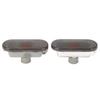 Pair of Side Indicator Light Housing Long Lifespan Scratch Resistant 1J5949117 Replacement for Seat Arosa Smoked Black