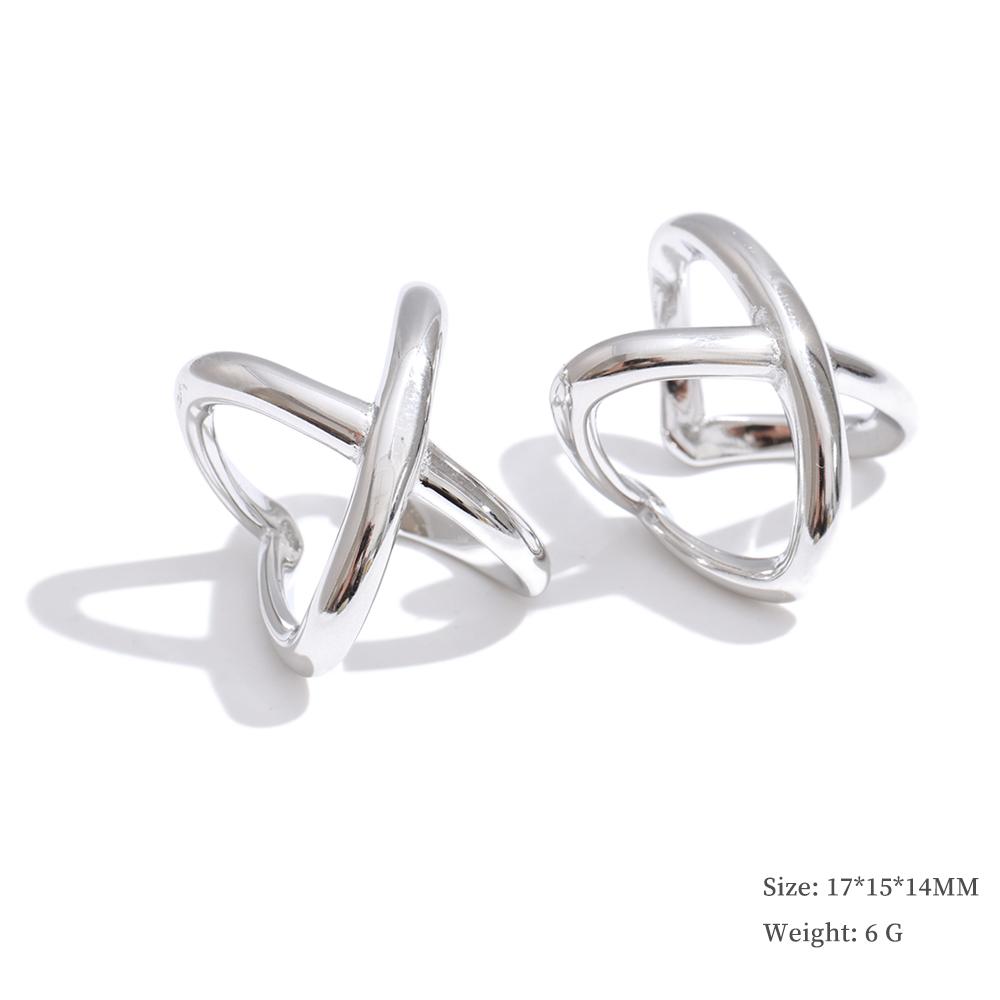 Yhpup Stainless Steel Adjustable Ear Bone Clip Earrings Arrivals Platinum Plated Popular Charming Chic Accessories Wholesale