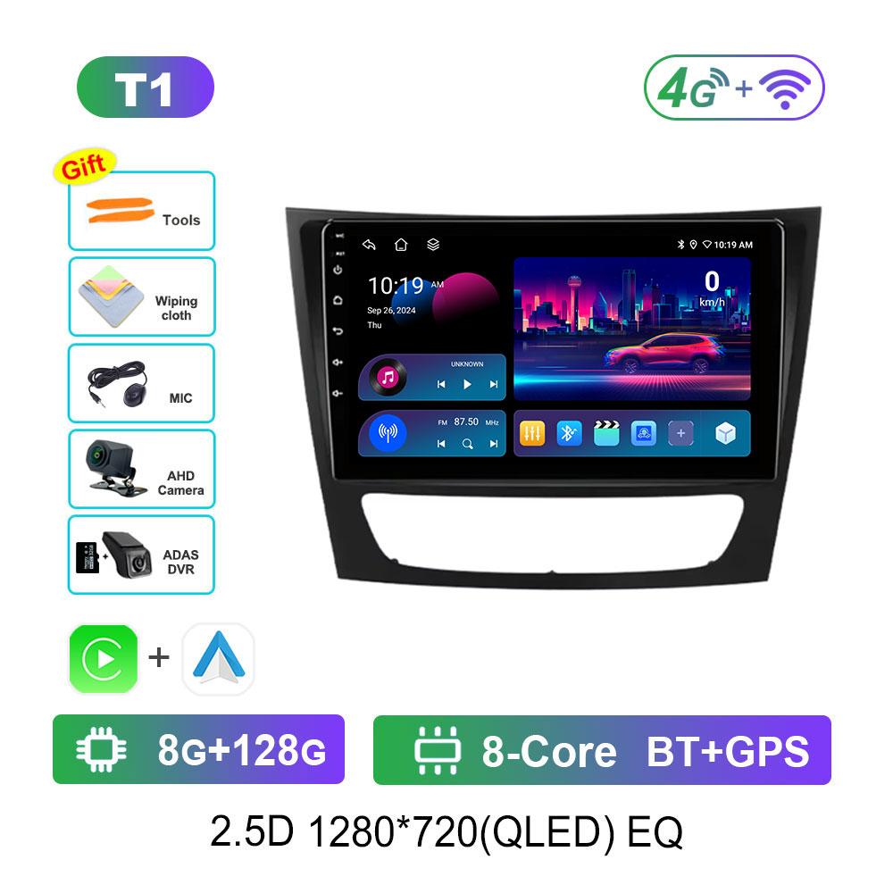 Android 14 System Car Radio Multimedia Player for Mercedes Benz E-class W211 2002 - 2008 Touch Screen 4G WiFi BT GPS Navi