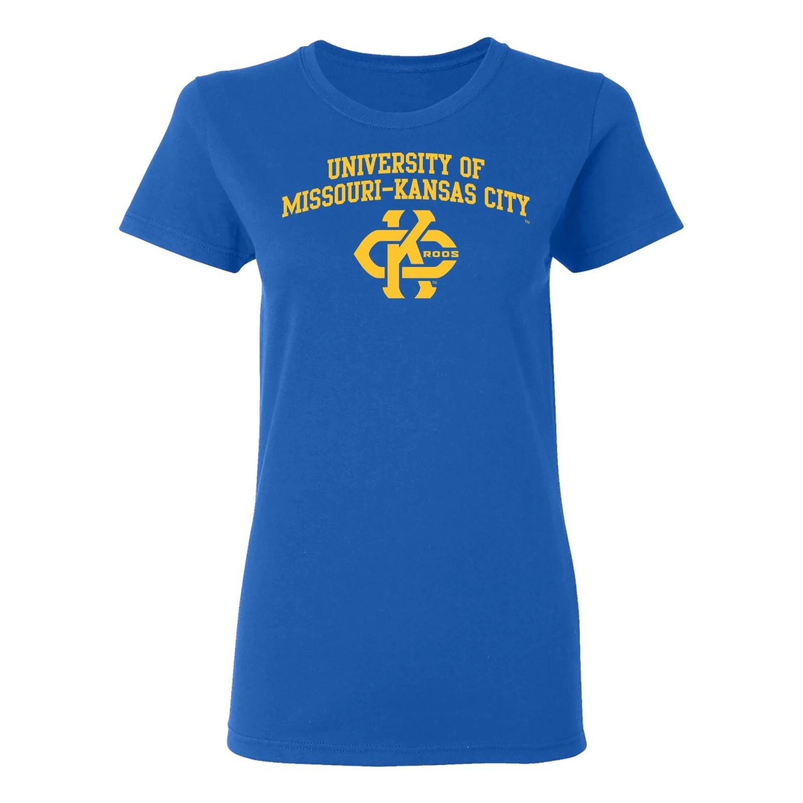University of Missouri-Kansas City Kangaroos Arch Logo Women s T-Shirt - Royal 3XL