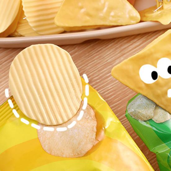 2 Stück Kartoffelchip-Verschlussklammern Kreative Snackbeutel-Clips Lustige Lebensmittelaufbewahrungs-Clips für Küche Büro Studenten Party