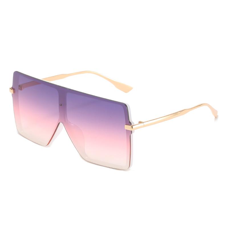 

Большие квадратные солнцезащитные очки, модные интегрированные очки, закрывающие лицо, персонализированные цельные уличные солнцезащитные очки для женщин New Product