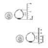 LeCalla 925 Sterling Silver Jewelry Bali Hoop Click Top Earrings for Women