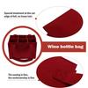 Felt Wine Carrier with Dividers Capacity for 6 Bottles Perfect for Events