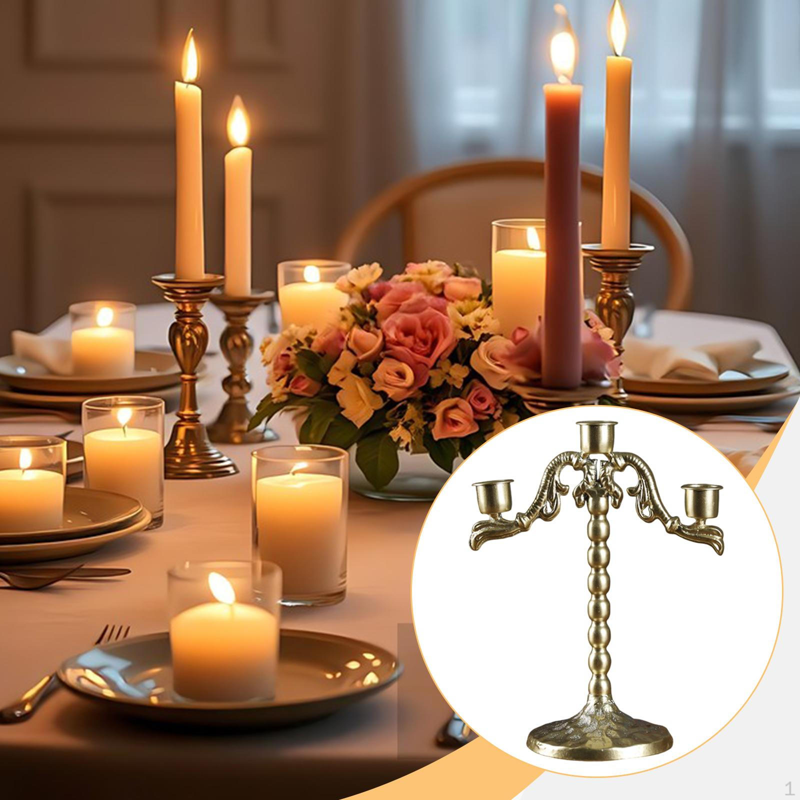 

Candle Holder Stand Candlestick Home Decor for Restaurant Party Style A