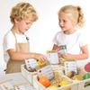 Wooden Simulation Boxed Fruit Bread Sea Food Vegetables Children Toys Set For Kids Imaginative Cooking Fun
