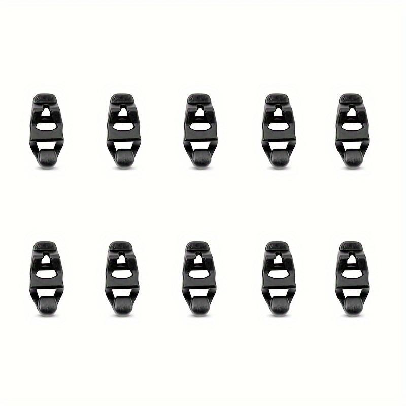 

10 шт. многофункциональная пластиковая пряжка для регулировки ветровой веревки, пряжка для регулировки шнурка для защиты от снега, фиксированная пряжка для крепления навеса палатки для кемпинга чёрный