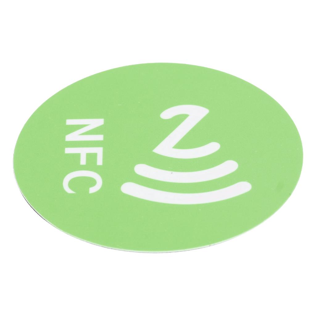 20PCS NFC Stickers Compact Portable Interference Resistant Rewritable CUID NFC Adhesive for NFC Enabled Devices Green