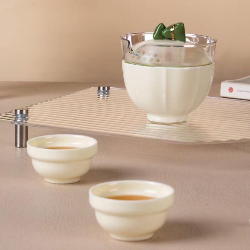 Jingxun Ceramic Travel Tea Set (1 Pot, 3 Cups)