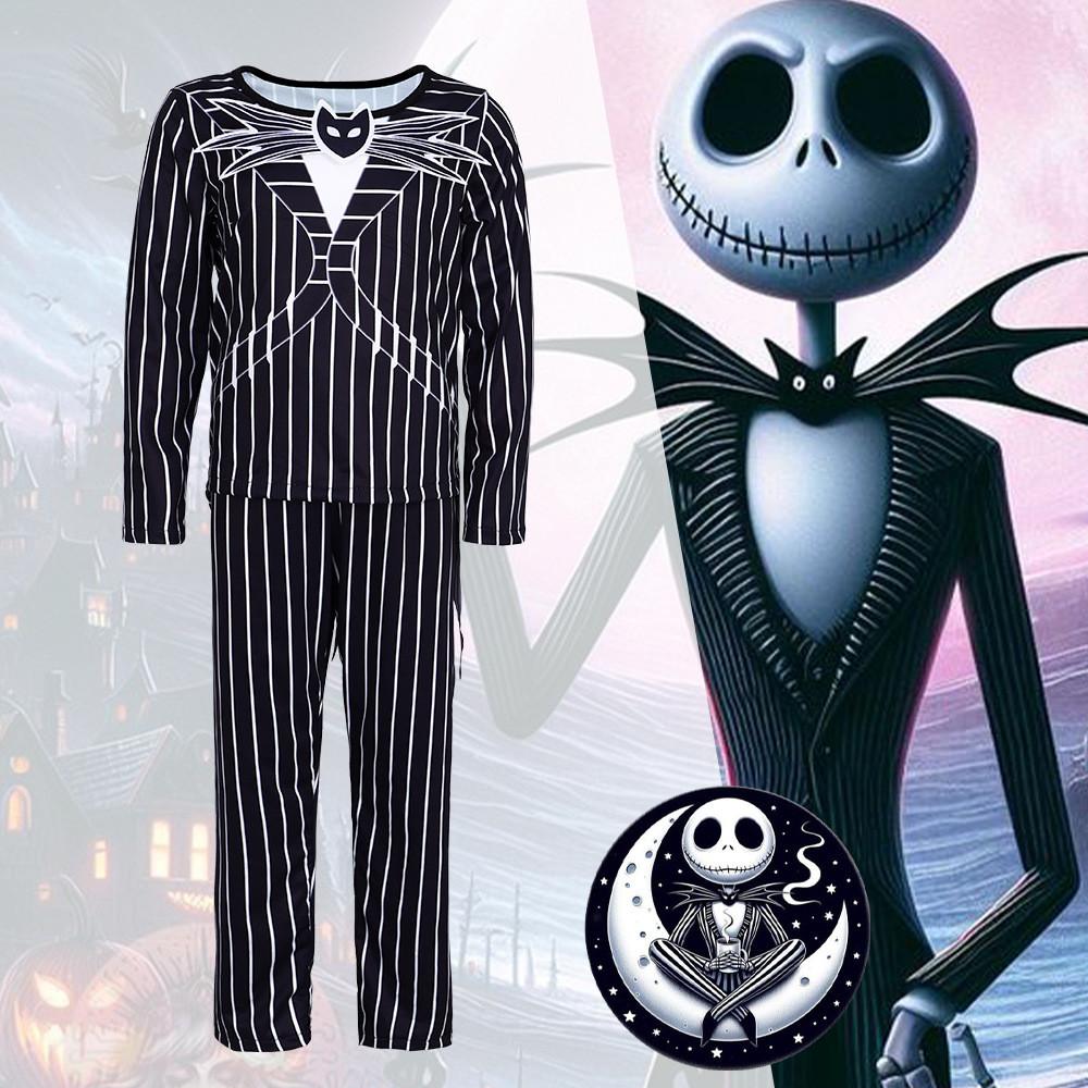 Nightmare The Before Christmas Cosplay Costume Adult Kids Halloween Party Gift