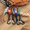 Carabiner Bungee Cord Portable Hanging Hook Strong Elastic Rope Multifunctional Connector Heavy Duty Latex Elastic Cord with Alloy