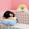 Stuffed Rainbow Cushion Girly Room Decor Moon Lightning Pillow Bay Window Lovely Weather Setting for Kids Bedroom Seat Pillow
