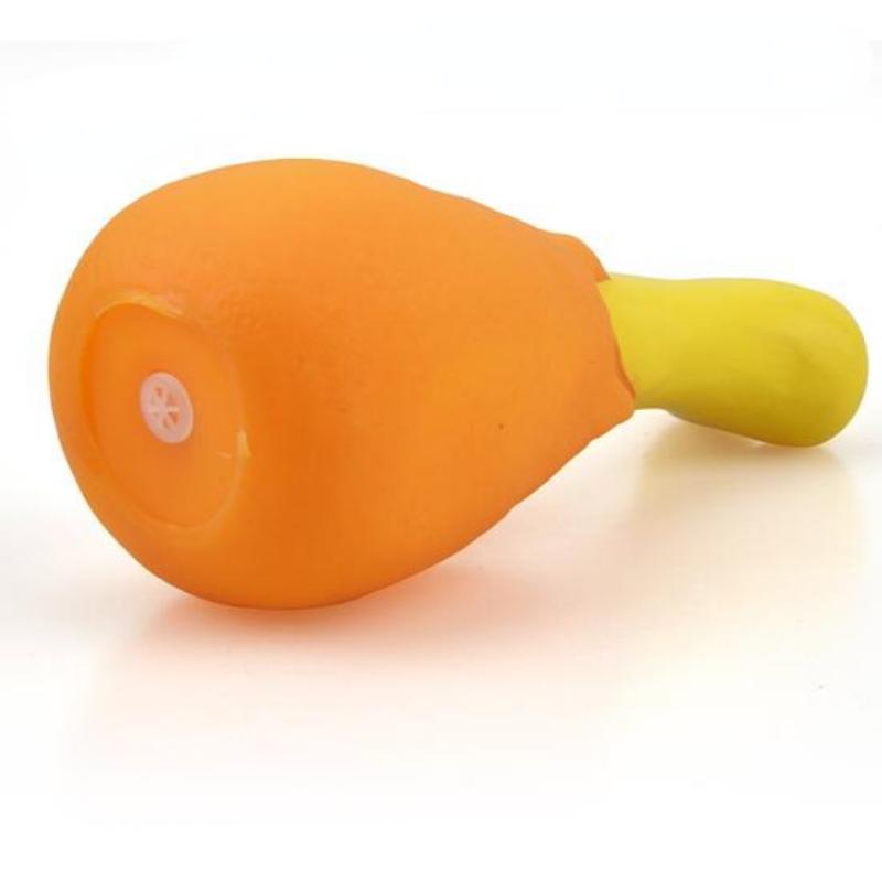 Dog Accessories Chicken Leg Puppy Toy PVC Squeaky Rubber Chicken Leg Pet Dog Toy