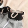Men Boxer Underwear Elastic Mid-Waist Design Breathable Shorts Briefs Letter Print U-Convex Smooth Wiring Panties