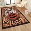 Halloween Ghost Skeleton Witch Pumpkin Rug Non-Slip Area Carpet Spooky Living Room Bedroom Floor Mat Party Home Decor