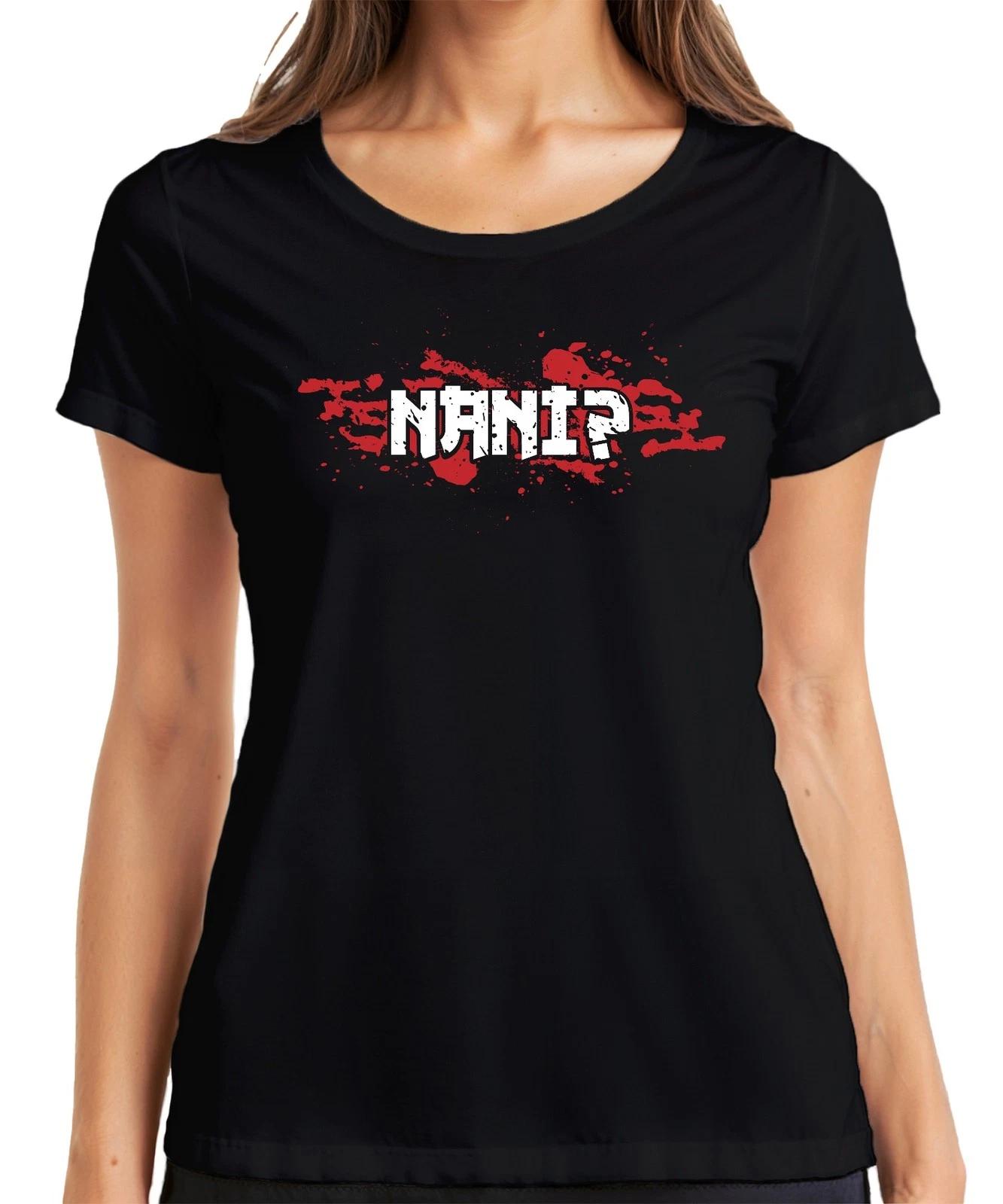 NANI? Anime Manga Ästhetik Otaku Japan Meme Gaming Japanisch Damen T-Shirt XXXL