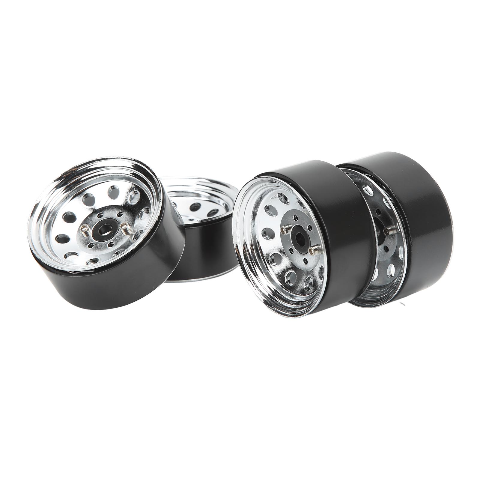 

4 шт. RC Бідлок колісні маточини 1,9 дюйма Залізні зносостійкі Багаторазові RC колісні маточини для заміни Колір титану