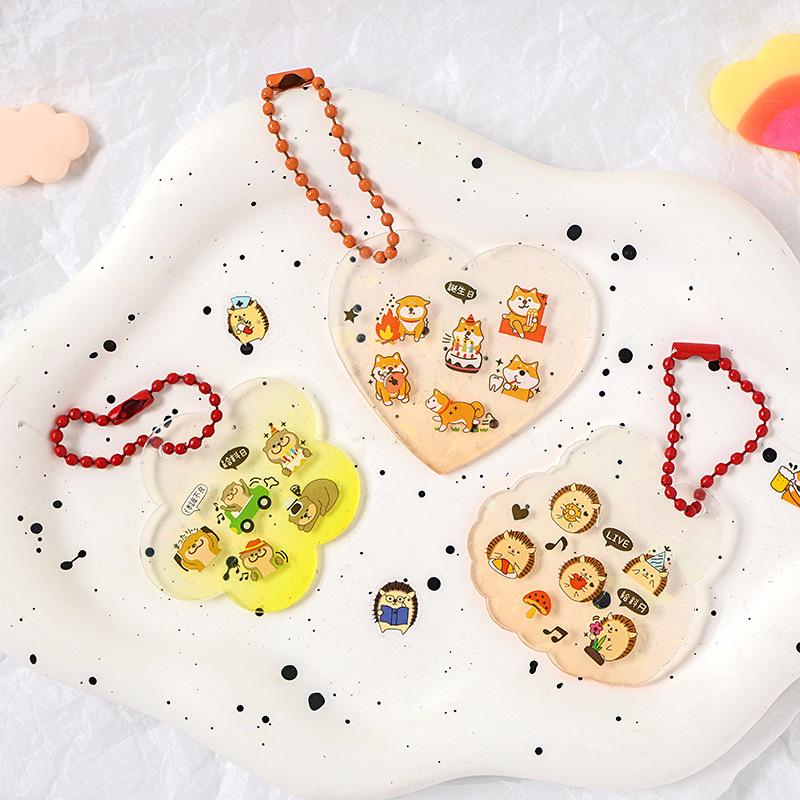Yuezhen Cute Cartoon PET Die-Cut Stickers for Kids' Journals