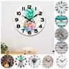 Retro Silent Wall Clock Modern 3D Hanging Clock Battery Operated Art Wall Watch  Bedroom