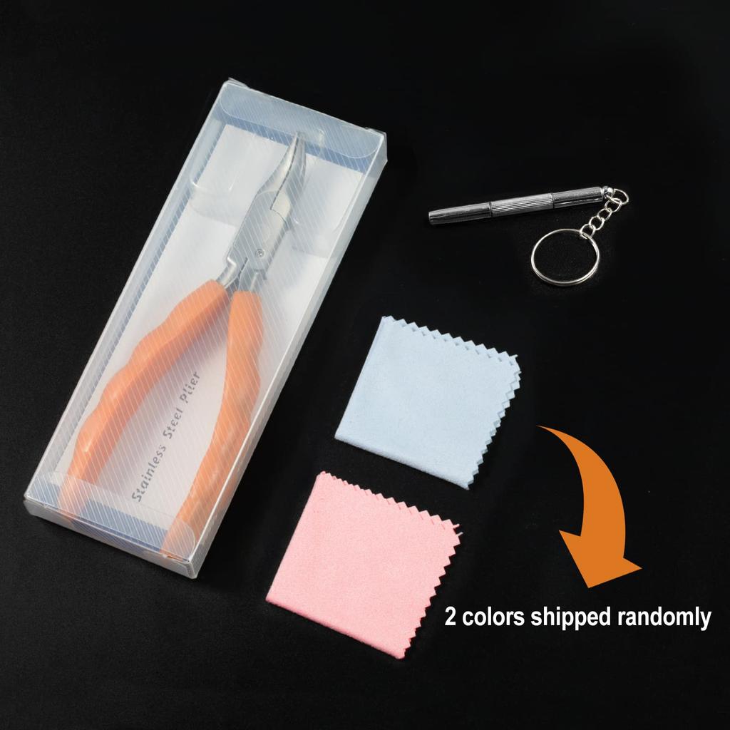 SPEEDWOX Stainless Steel Eyeglass Bent Nose Adjustment 158mm Optical Tool for Eyeglass and Adjustment Pliers, Pliers, Pliers, Repair, Assembly,