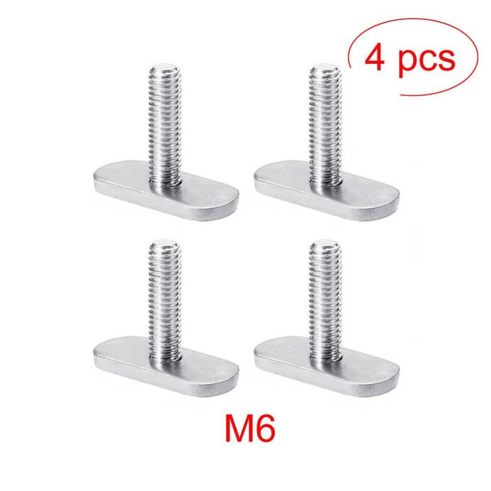 

Уличный мини-инструмент для катания на водных лыжах, нержавеющая сталь 316, винты для каяков, гайки для рельсовых направляющих, аксессуары для лодок каноэ, рельсы, болты, детали для рыбалки 4pcs-M6