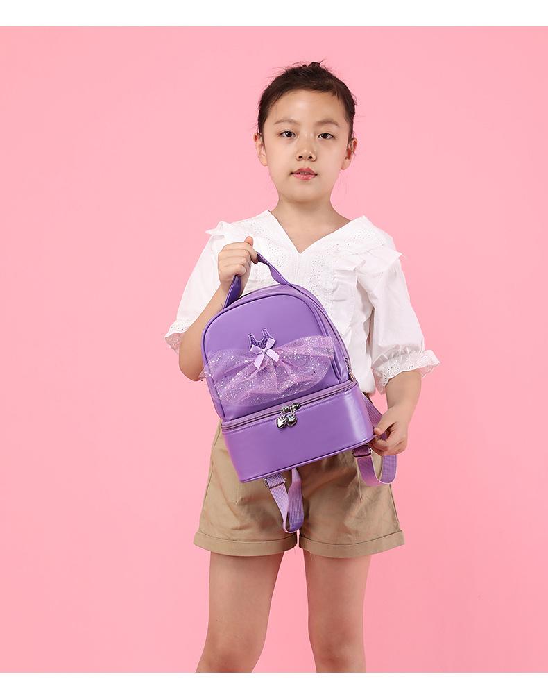 Schoolbag Fashion Dance Bag Children's Dance Backpack Ballet Princess Shoulder School Bag Large Capacity Practice Latin Dance Bag Women