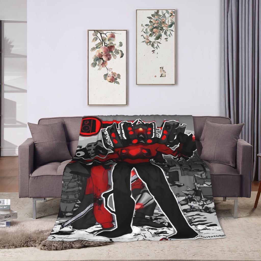 Titan Speakerman Potenziato Titan Flannel Blankets Warm Soft Throw Blanket for Home Decor Decorative Bedspread Sofa Bed Cover