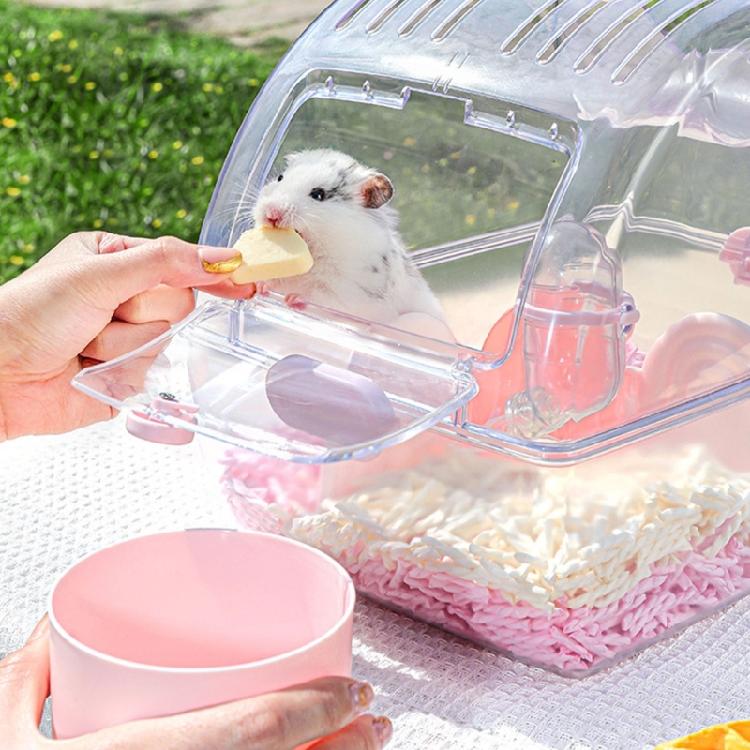 Small Animal Hamster Guinea Pigs Carriers with Water Dispenser for Travel