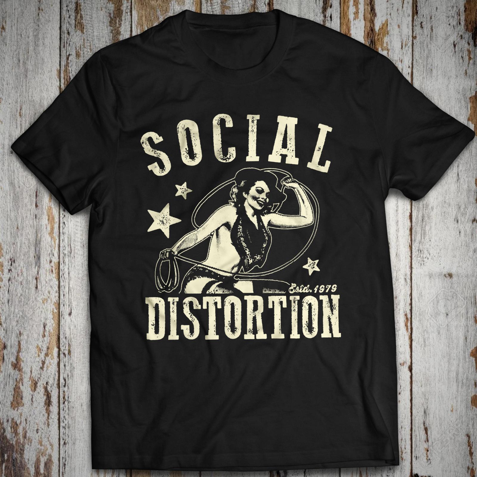 Cotton S-4xl T-Shirt Social Distortion Rock Live Tour Tee Mike Ness L