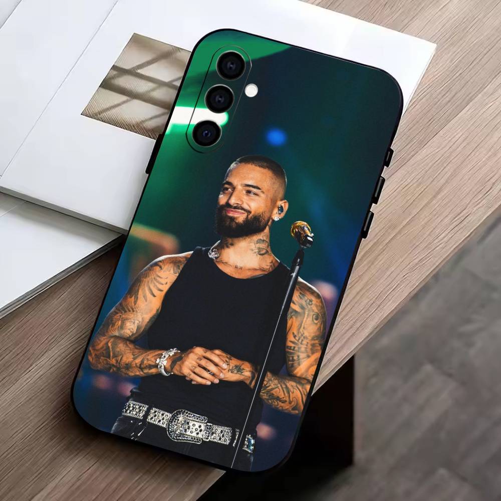 Singer-M-Maluma Phone Case For Samsung Galaxy A73,A72,A71,A70,A53,A52,A51,Soft Silicone Black Cover