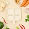Piatto per Cibo Diviso a Quattro Scomparti