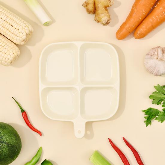 Piatto per Cibo Diviso a Quattro Scomparti