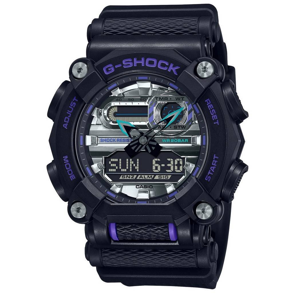 

Аналоговые цифровые часы Casio G-Shock с полимерным ремешком GA-900AS-1A GA900AS-1 Мужские часы 200M