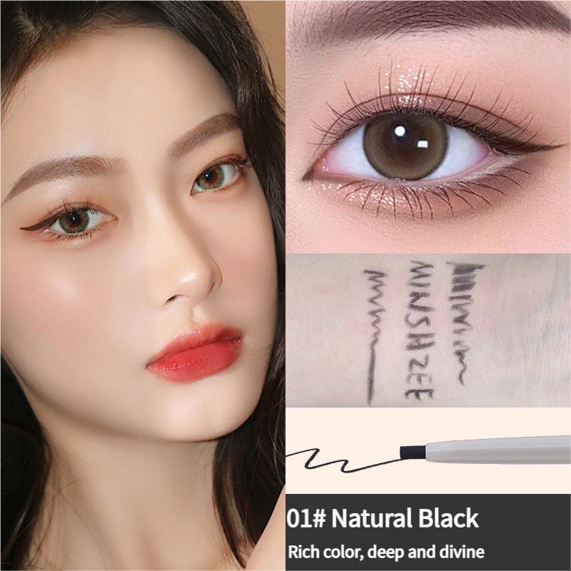 

Ultra Fine Waterproof Eyeliner Pen Smudge Proof Long Lasting Liquid Liner for Beginners Precise Winged Look чорний