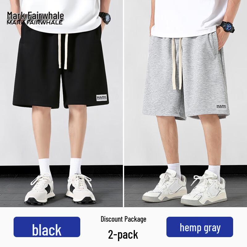 Mark Fairwhale Men's Summer Loose Fit Casual Sports Shorts