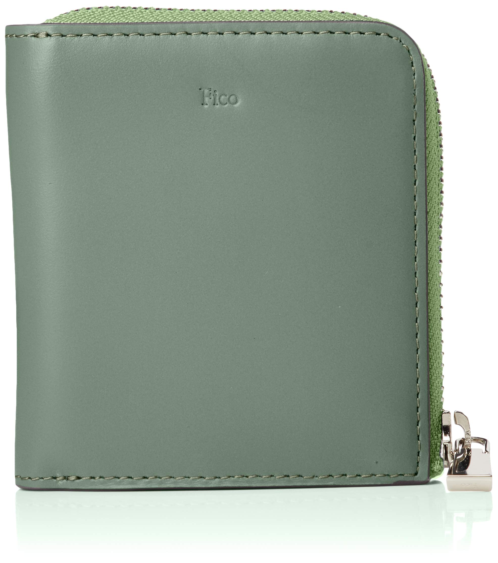 

Mini Wallet Mini Wallet L Zipper Bifold Wallet Fumosso 58913 Green [FICO] Men s