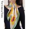 Floral Print Mulberry Silk Scarf