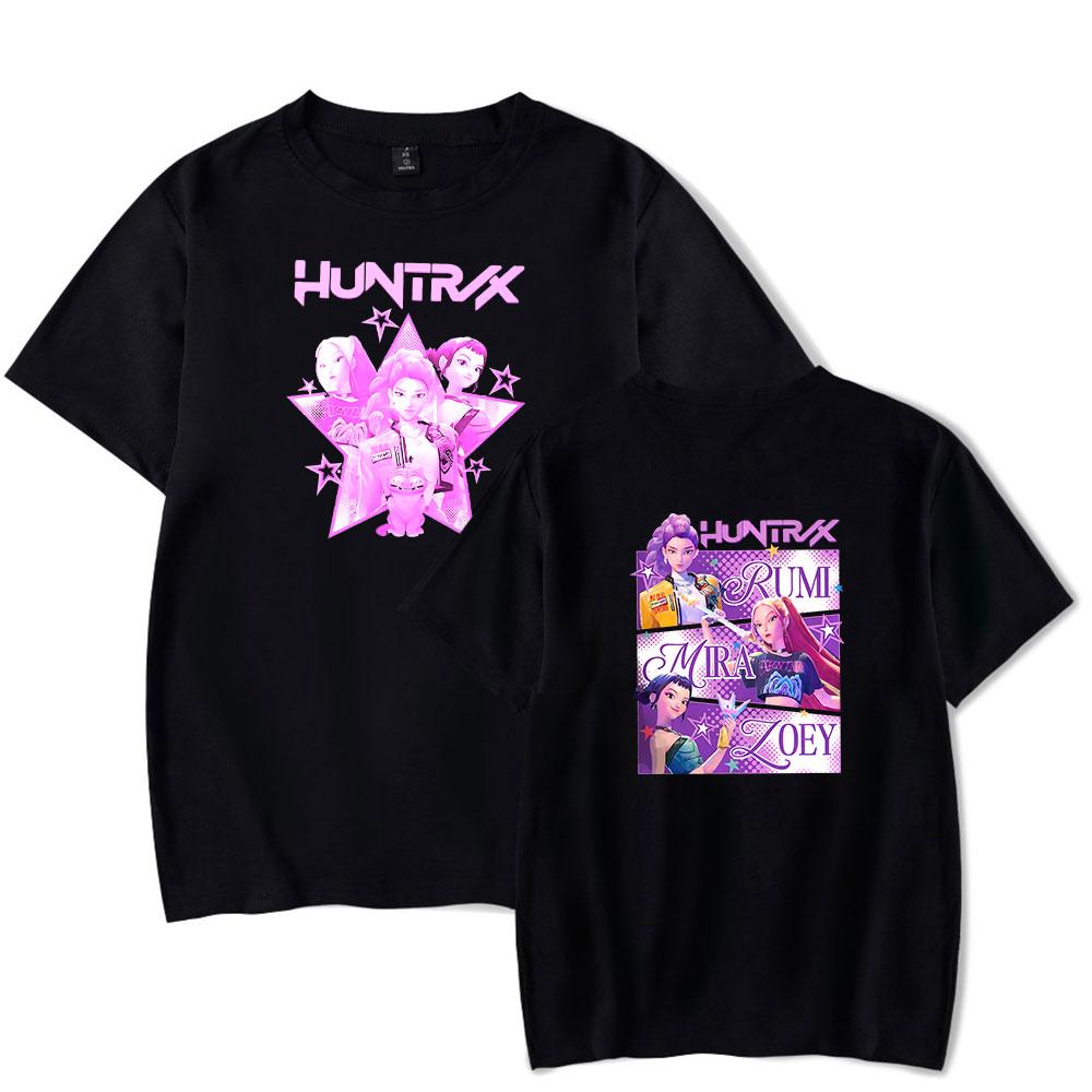 

Футболка Мода Хип-хоп Харадзюку Футболки с коротким рукавом Футболки из фильма «Охотники на демонов» Женские Высокое качество Летняя Харадзюку с коротким рукавом M чёрный