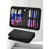 9pcs Nail Clipper Set, Stainless Steel Nail Care Tools, Nail Scissor Kit, With Zipper Pouch