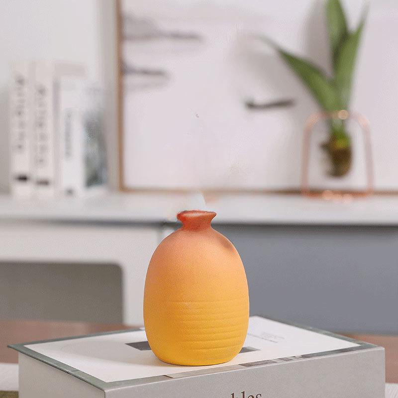 

Простая матовая керамическая ваза для цветов с градиентом, настольная ваза для композиции из сухих цветов, украшение для атмосферы