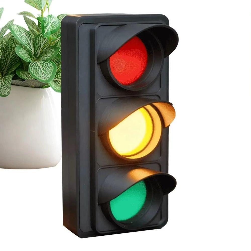 Desktop Sign Traffic Signal Light USB Powered Busy Light Indicator LED Traffic Light Gaming Room