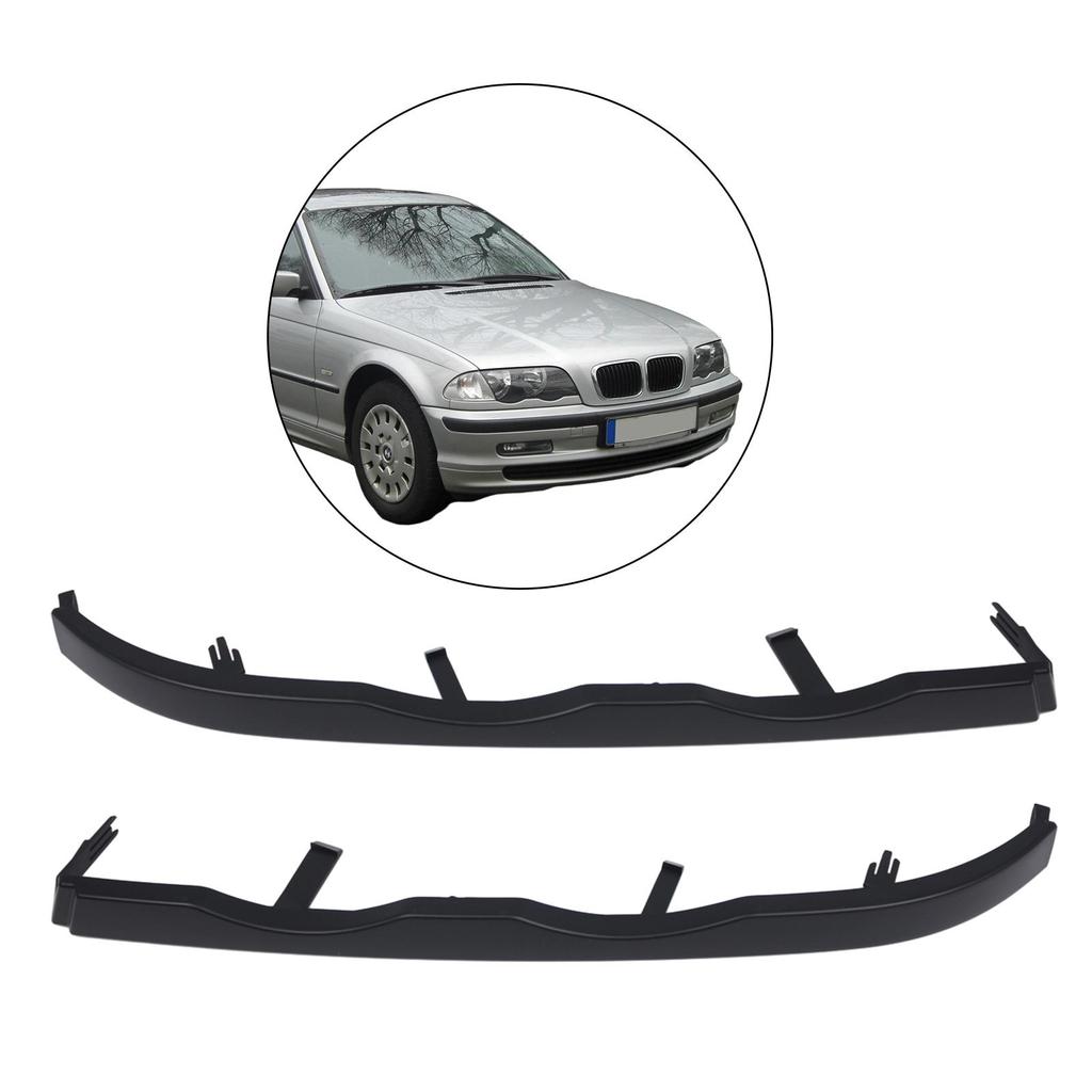 Headlight Molding Trim Lower Filler Assembly Automotive Exterior Easy Installation for BMW 3 Series E46 1998-2001 4 Door
