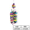 WTEMPO Building Blocks Toys For Small Medium And Large Parrots Pet Rainbow Bite String Toys Ladders 