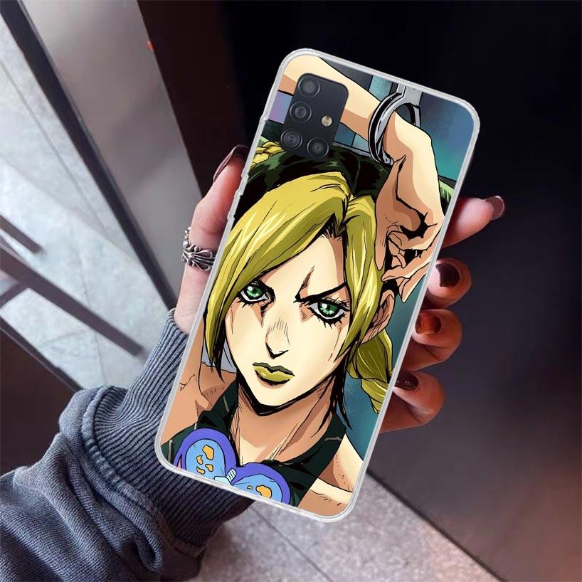 JoJo's Bizarre Adventure Jolyne Cujoh Phone Case For Samsung Galaxy A52 A51 A50S A32 A22 A12 A02S A72 A71 A31 A70 A30S Note 20 U