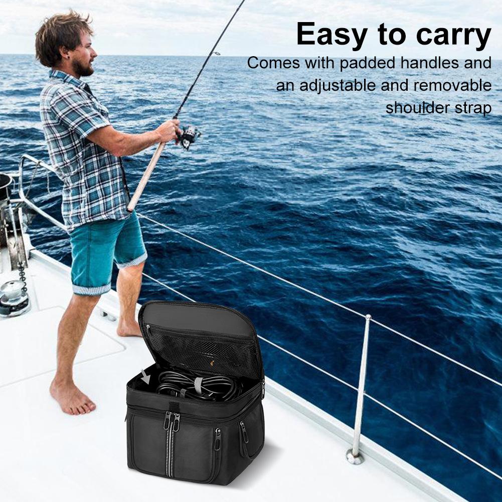 Portable Power Station Bag Waterproof Storage Bag for Ecoflow Portable Power Station River 3/3 Plus Case with Shoulder Strap