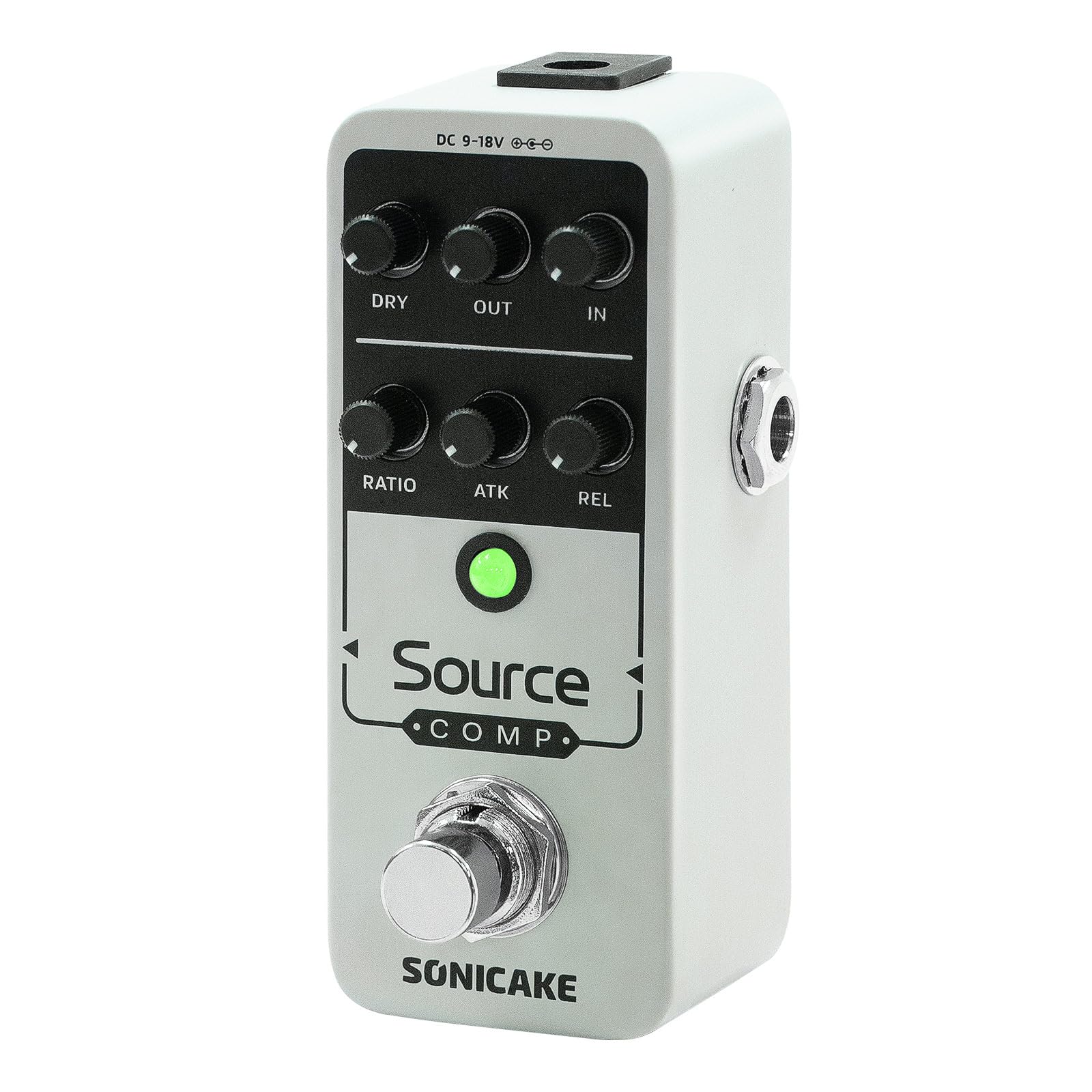 

SONICAKE Source Comp Compressor Guitar Mini Pedal for Electric Guitar and Metal Overdrive Source Comp Pedal, Pedal, Bass, Heavy-Duty Footswitch,