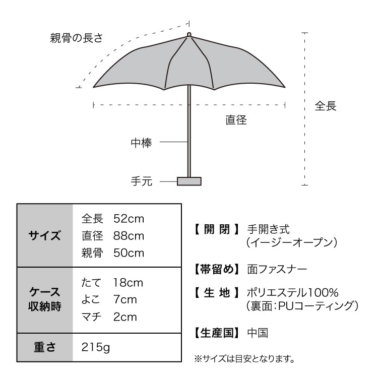 Sun Heart Black Light UV UPF Heat Rain or Folding Umbrella for and and Simple for Product [2025] Wpc. Umbrella, Rim-Cut Design, Mini, (100% Blocking,