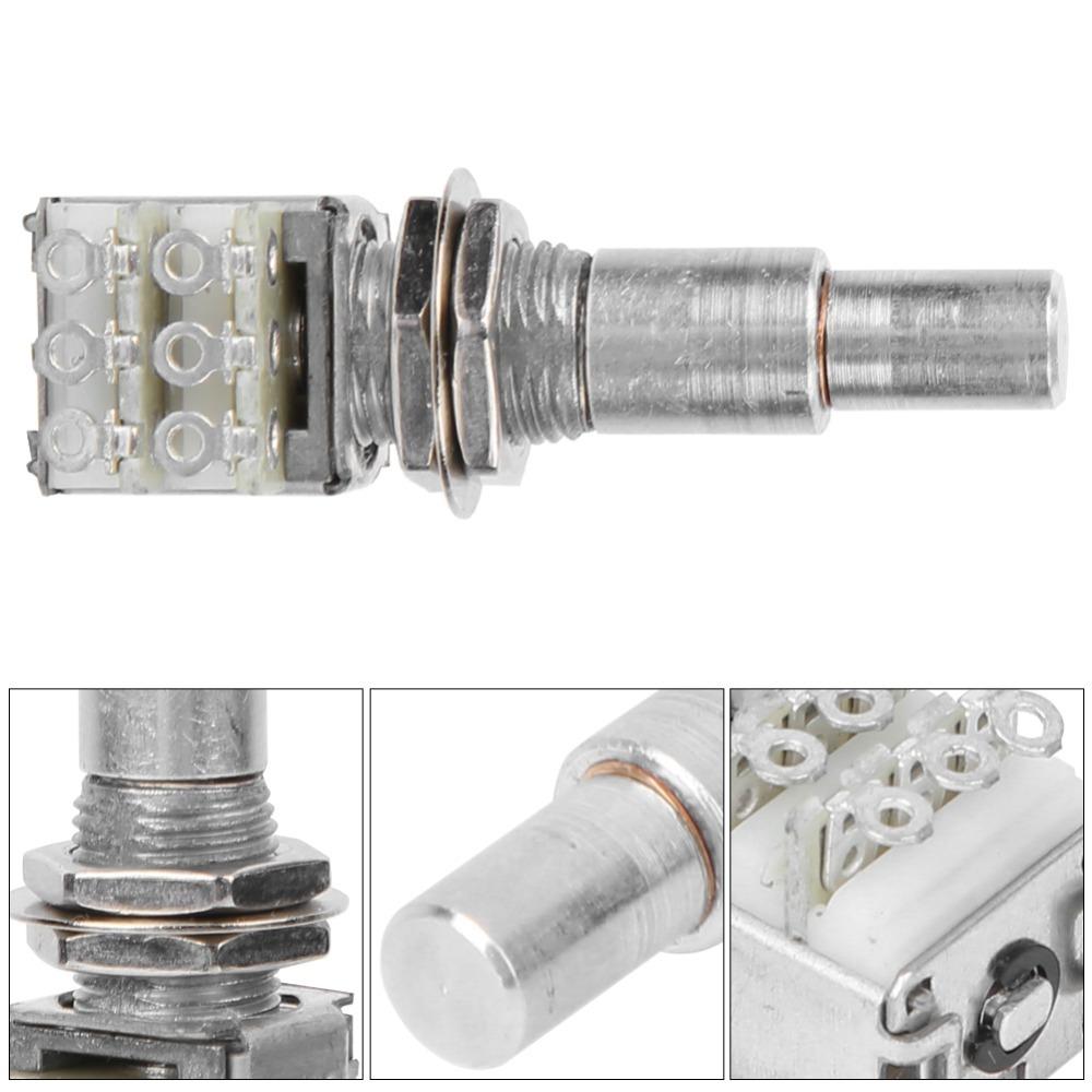 2PCS B50K Value Bass Guitar Potentiometer Metal B50K Potentiometer  Electric Bass Guitar