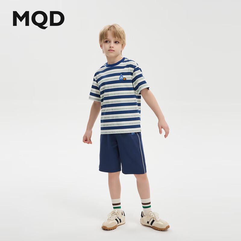 MQD Boys  Summer Striped Cooling Outfit Set 120