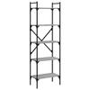 VidaXL Bibliothèque à 5 niveaux sonoma gris 56x31,5x174 cm 833346